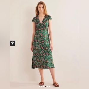 NWT Boden satin empire tea dress